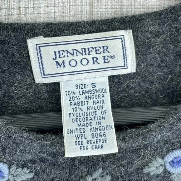 Jennifer Moore Size S Angora Wool Blen Shirt and cardigan sweater 2 pcs 2927 - Picture 2 of 9